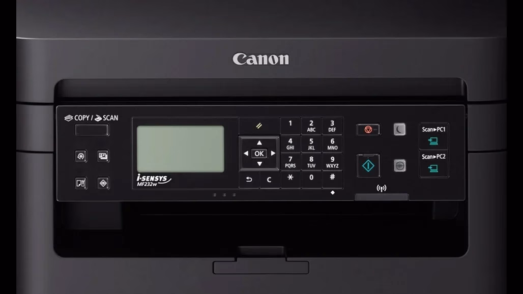 Canon MF232w panel